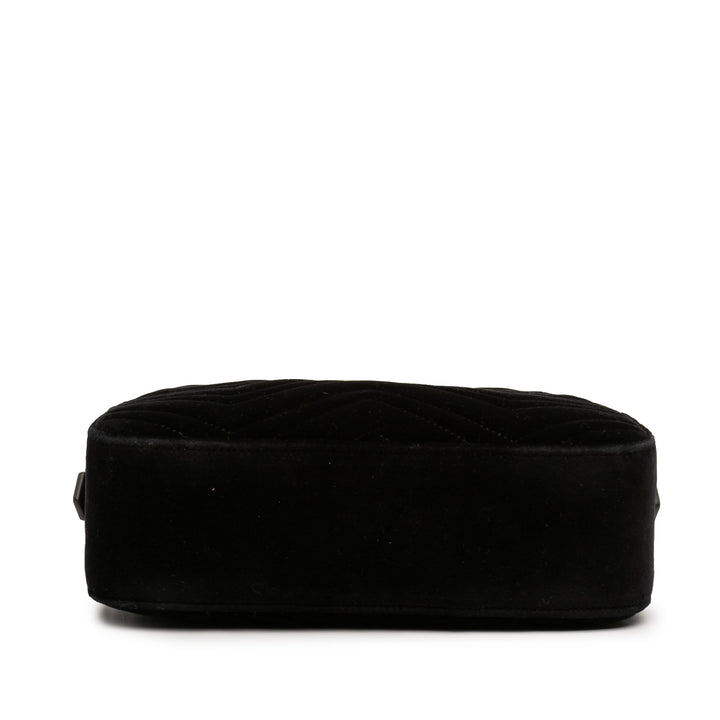 Gucci Small GG Marmont Matelasse Velours Sac porté croisé