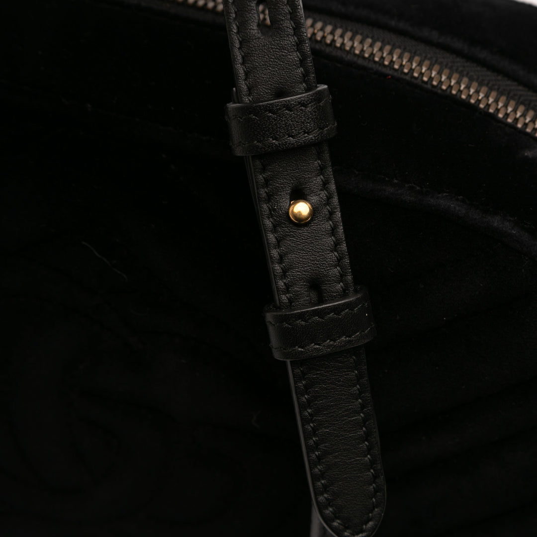 Gucci Small GG Marmont Matelasse Velours Sac porté croisé