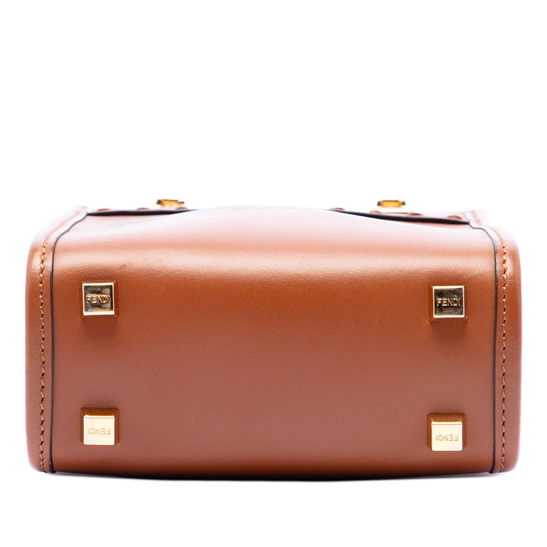 Fendi Mini Cuir Sunshine Shopper Cabas