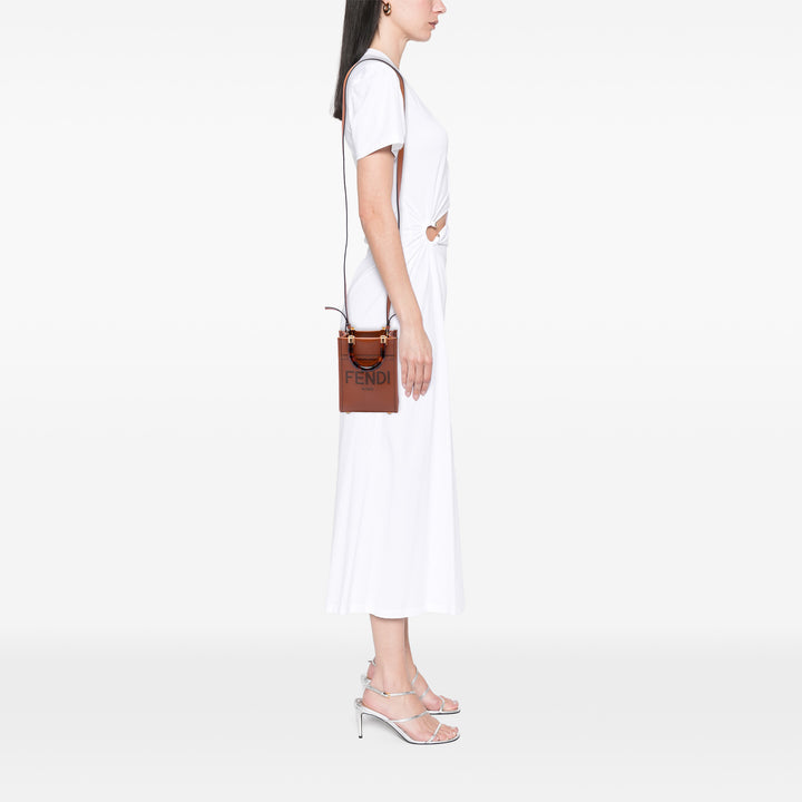 Fendi Mini Cuir Sunshine Shopper Cabas