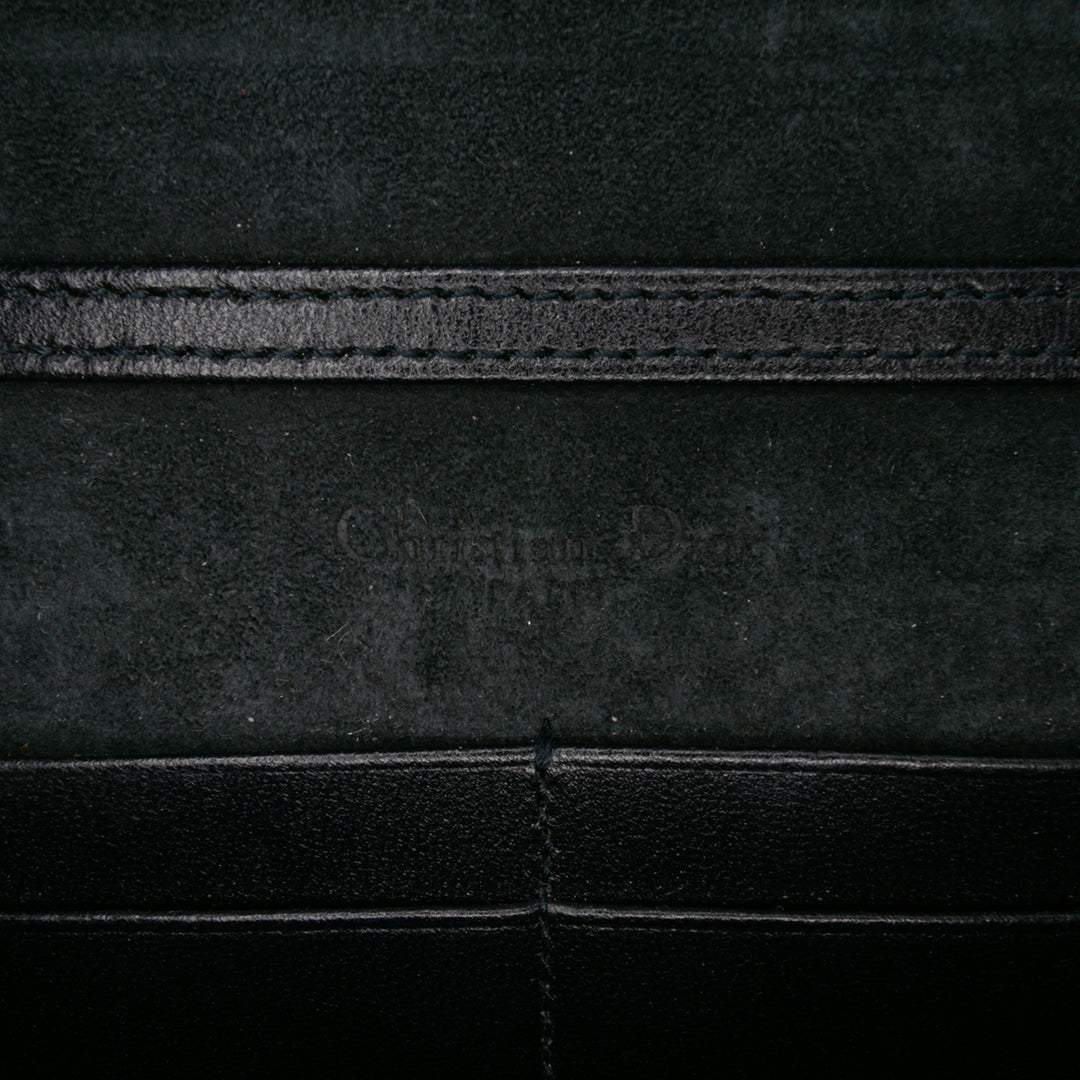 Dior Studded Jean Diorama Wallet on Chain Bleu
