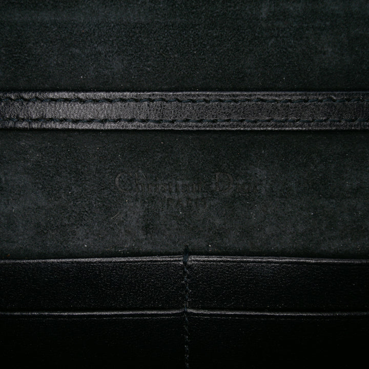 Dior Studded Jean Diorama Wallet on Chain Bleu