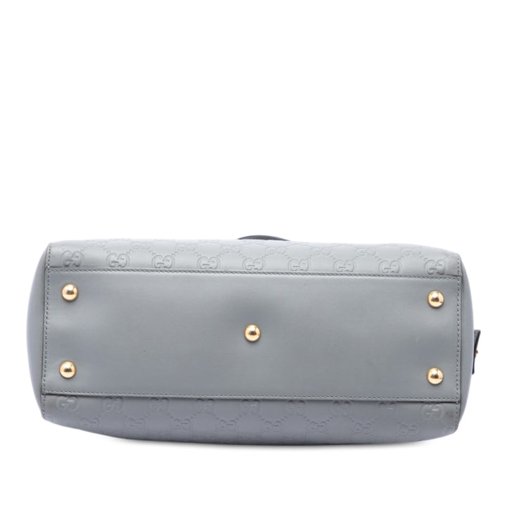 Gucci Sac porté épaule Guccissima Souple Moyen Gris – vue 3 – GABY PARIS