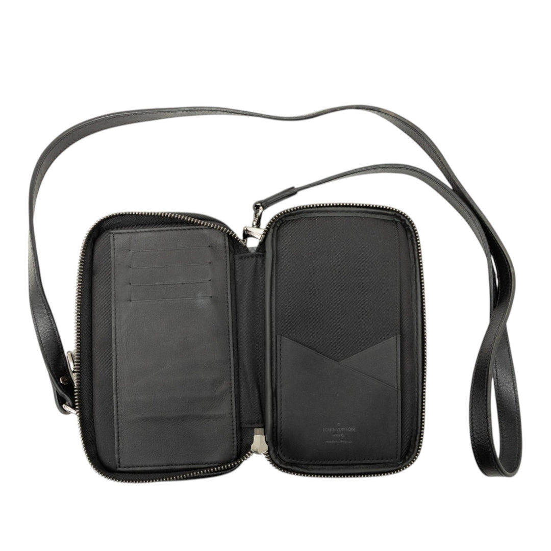 Louis Vuitton Monogram Eclipse Reverse Double Phone Pochette