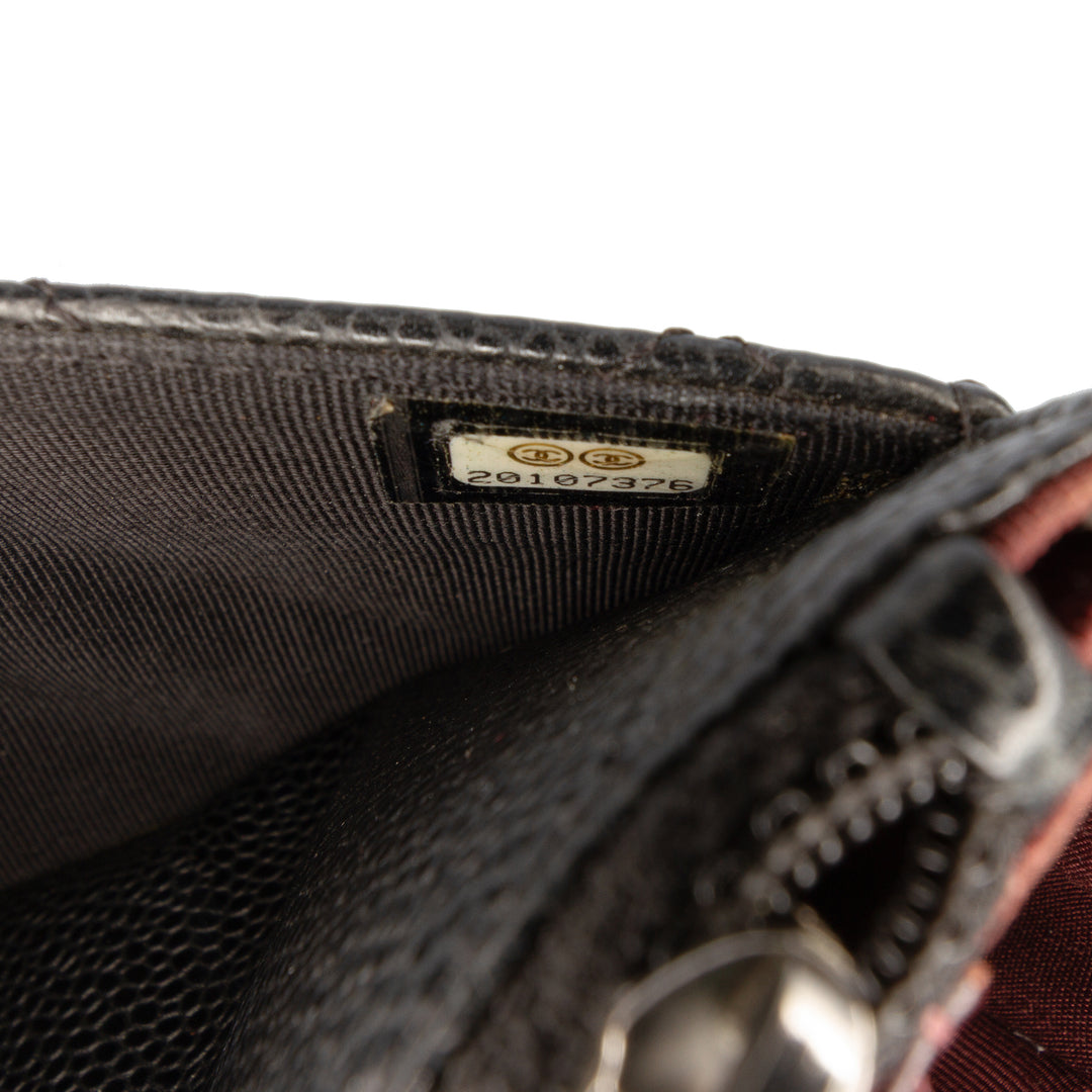 Chanel CC Matelassé Caviar Wallet on Chain