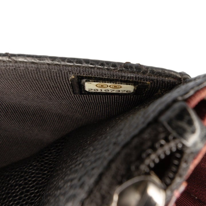 Chanel CC Matelassé Caviar Wallet on Chain