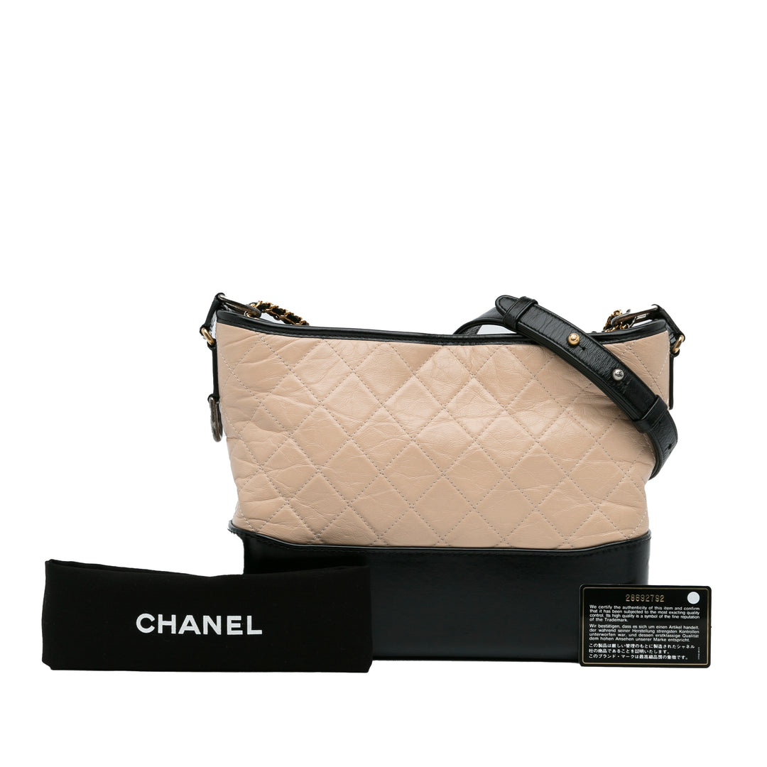 Chanel Medium Bicolor Cuir d’agneau Gabrielle Sac porté croisé