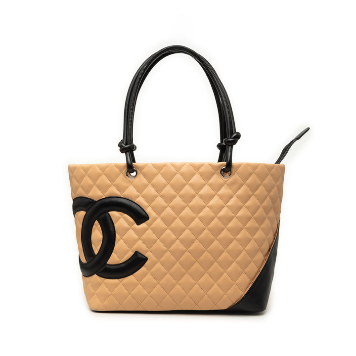 Chanel Matelassé Cambon Ligne Cabas Grand Cuir d'agneau