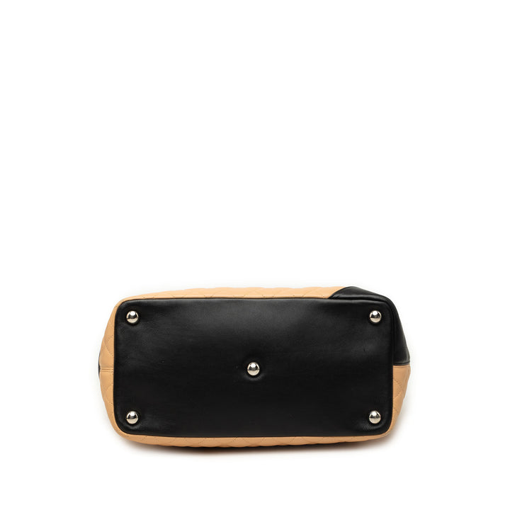 Chanel Matelassé Cambon Ligne Cabas Grand Cuir d'agneau