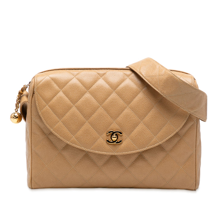 Chanel CC Quilted Caviar Sac caméra Marron – GABY PARIS Authentique