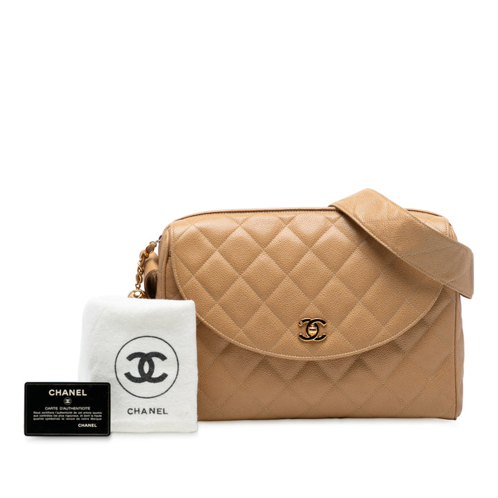 Chanel CC Quilted Caviar Sac caméra Marron – GABY PARIS Authentique