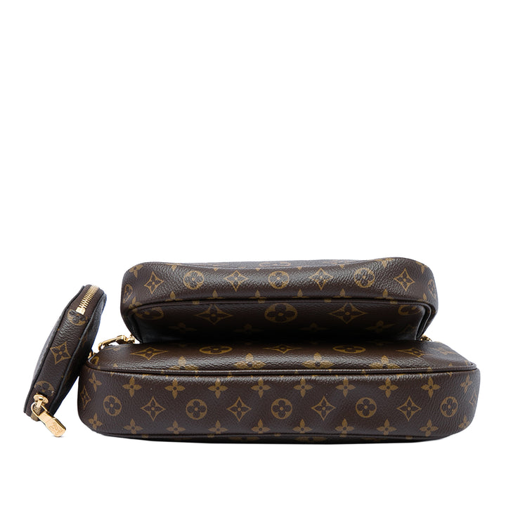 Louis Vuitton Multi Pochette Accessoires Monogram Marron – vue 3 – GABY PARIS