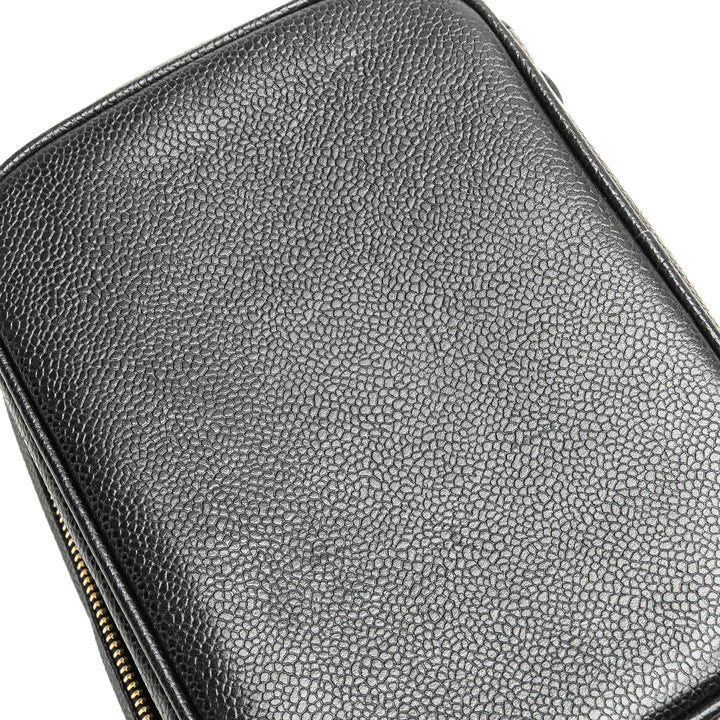 CC Caviar Vanity Case Black - Gaby Paris