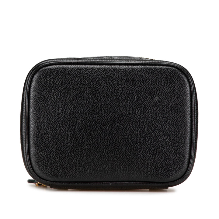 CC Caviar Vanity Case Black - Gaby Paris