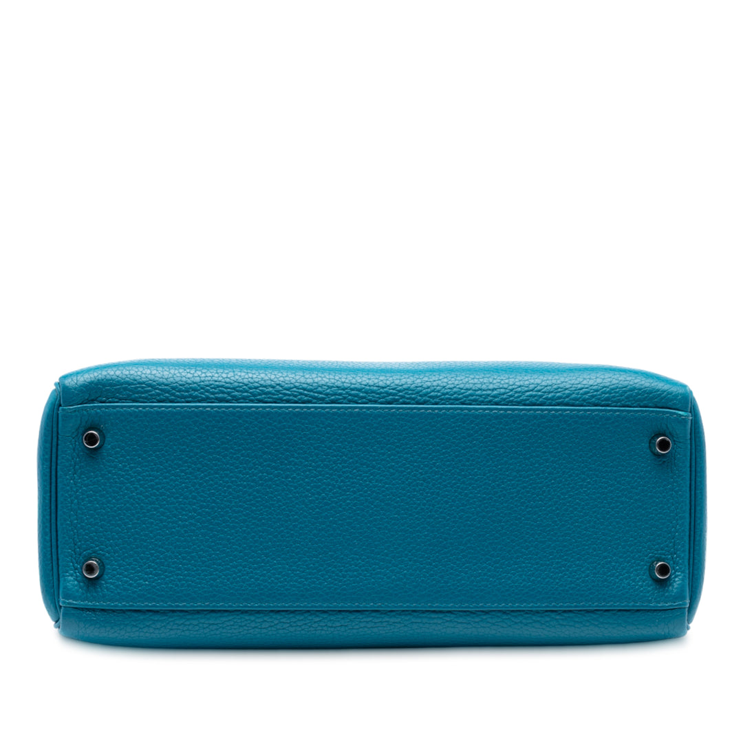 Hermès Togo Amazon Kelly II Retourne 32 Bleu – GABY PARIS Authentique