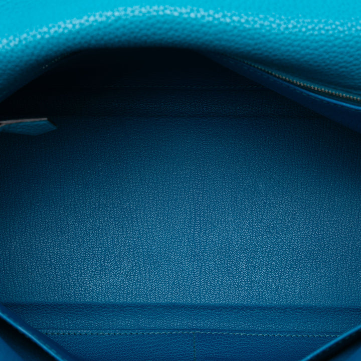 Hermès Togo Amazon Kelly II Retourne 32 Bleu – GABY PARIS Authentique