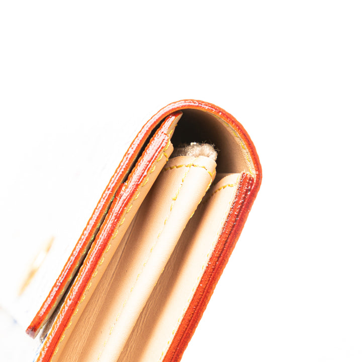 Monogram Multicolore Sarah Long Wallet White - Gaby Paris