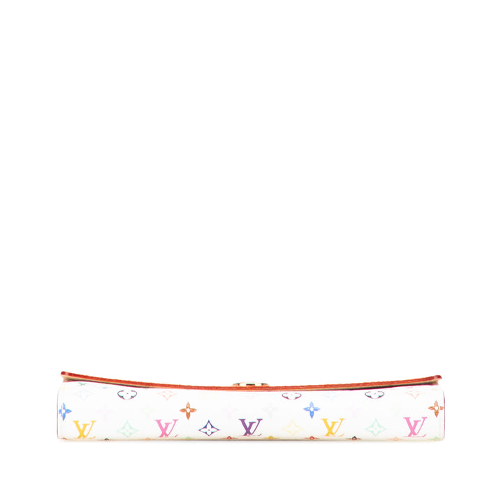 Monogram Multicolore Sarah Long Wallet White - Gaby Paris
