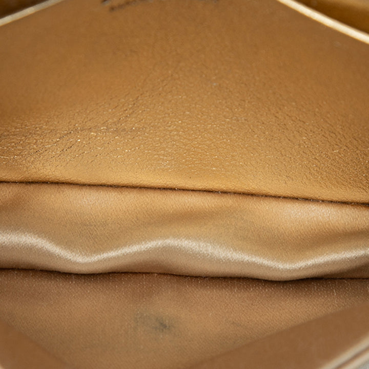 Prada Cristal Embellished Satin Card Holder avec chaîne