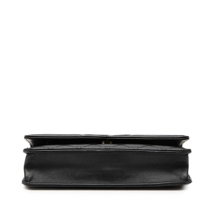 Chanel Caviar CC Filigree Wallet on Chain