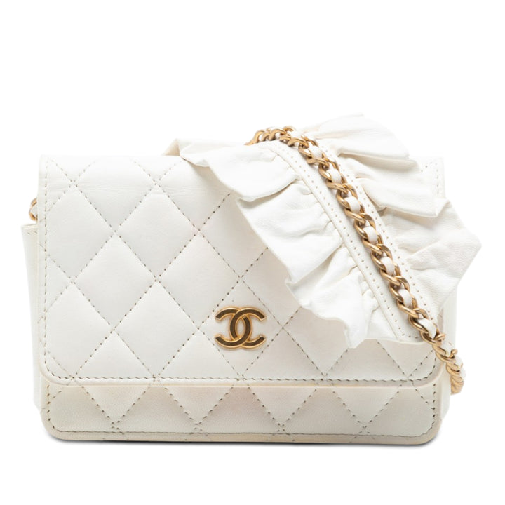 Chanel Matelassé Cuir d’agneau Romance Wallet on Chain
