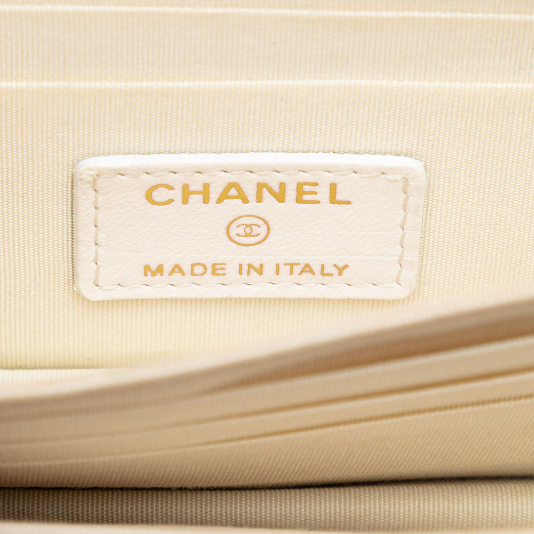 Chanel Matelassé Cuir d’agneau Romance Wallet on Chain