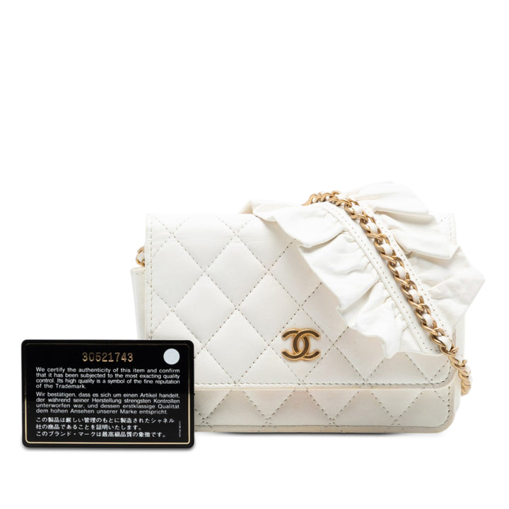 Chanel Matelassé Cuir d’agneau Romance Wallet on Chain
