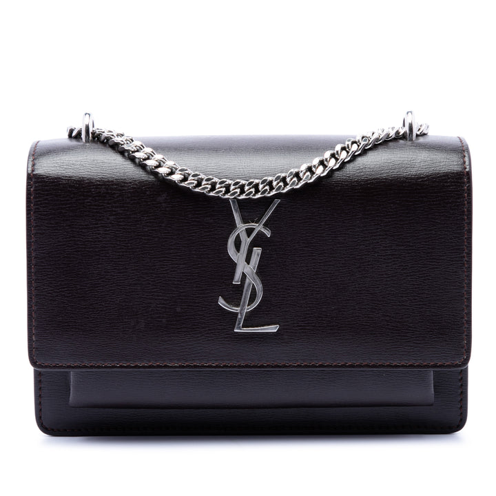 Saint Laurent Small Cuir de veau Monogram Sunset Sac porté croisé