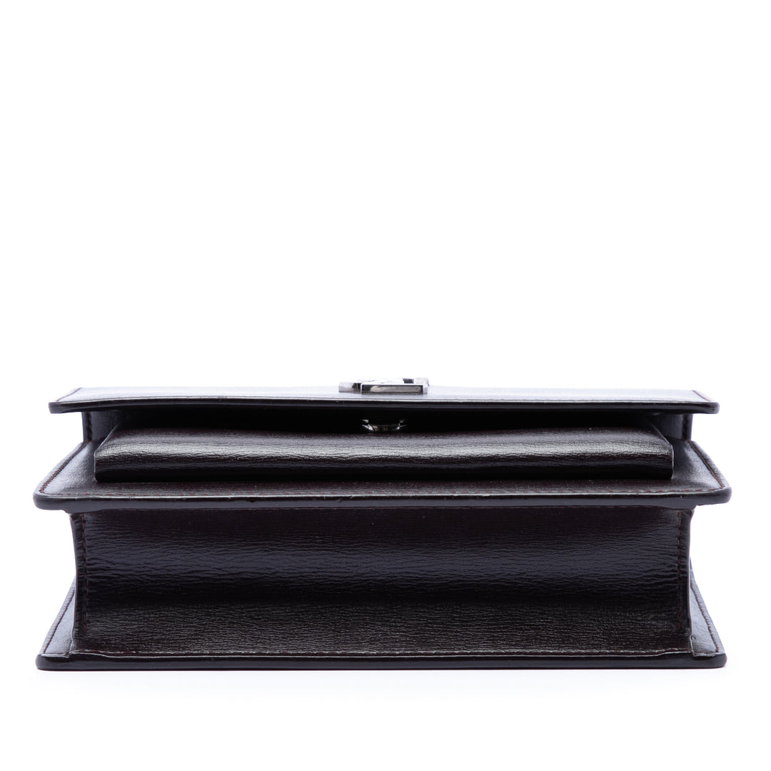 Saint Laurent Small Cuir de veau Monogram Sunset Sac porté croisé