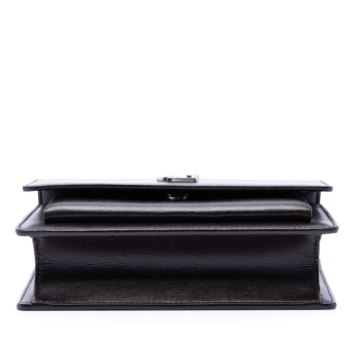 Saint Laurent Small Cuir de veau Monogram Sunset Sac porté croisé