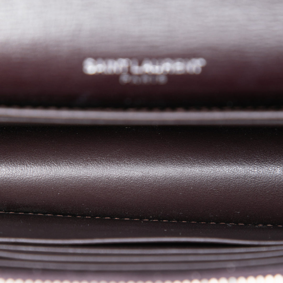 Saint Laurent Small Cuir de veau Monogram Sunset Sac porté croisé