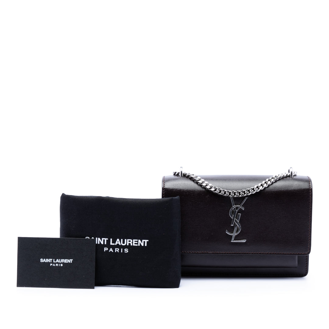 Saint Laurent Small Cuir de veau Monogram Sunset Sac porté croisé