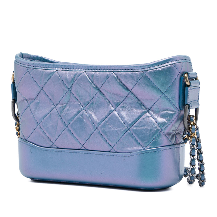 Chanel Small Matelassé Iridescent vieilli Cuir de veau Gabrielle Hobo