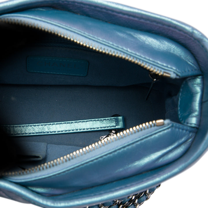 Chanel Small Matelassé Iridescent vieilli Cuir de veau Gabrielle Hobo