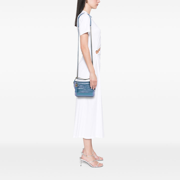 Chanel Small Matelassé Iridescent vieilli Cuir de veau Gabrielle Hobo