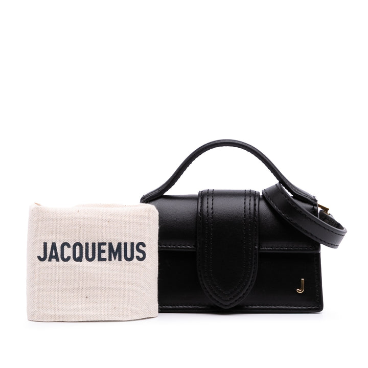 Leather Le Petit Bambino Satchel Black - Gaby Paris