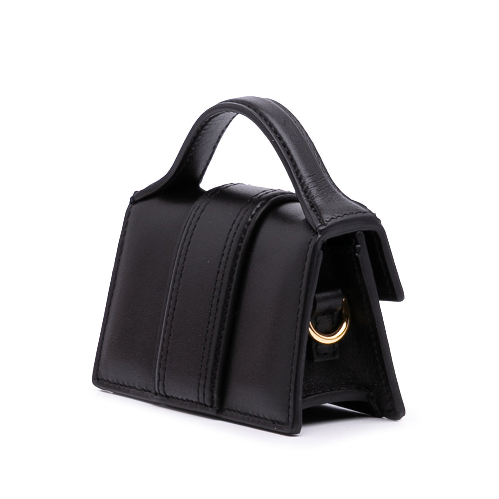 Leather Le Petit Bambino Satchel Black - Gaby Paris