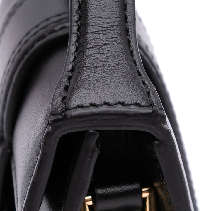 Leather Le Petit Bambino Satchel Black - Gaby Paris