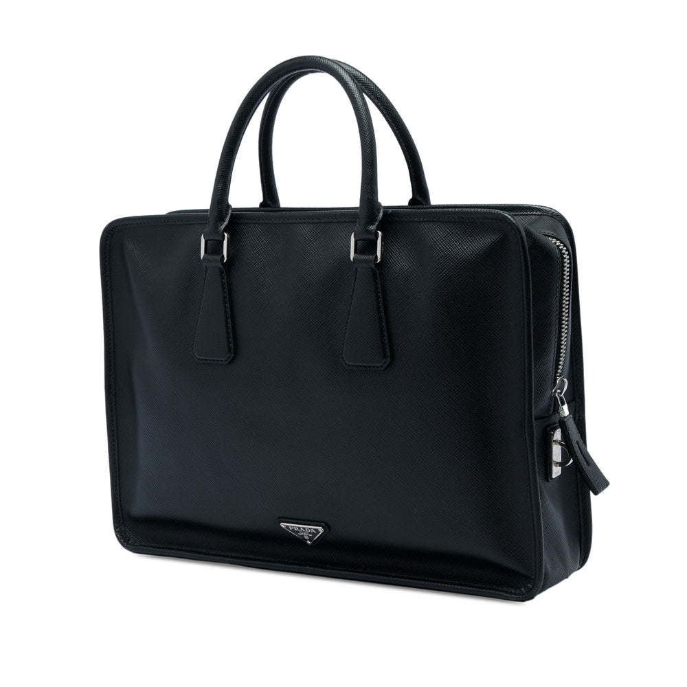 Prada Porte-documents Business Saffiano Noir – vue 2 – GABY PARIS