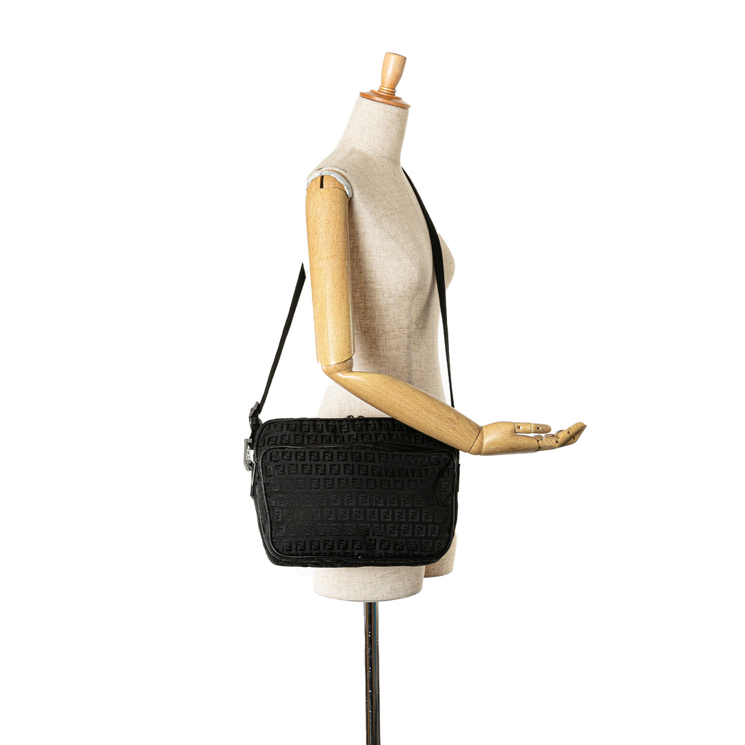 Fendi Zucchino Toile Sac porté croisé