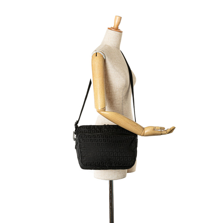 Fendi Zucchino Toile Sac porté croisé