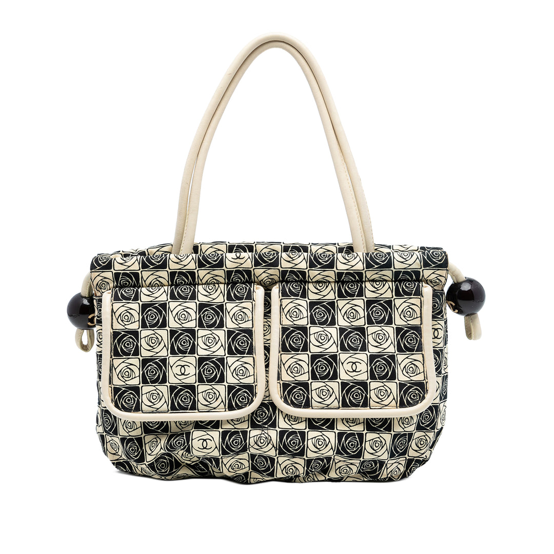 Chanel Camellia Coco Ball Cabas Toile