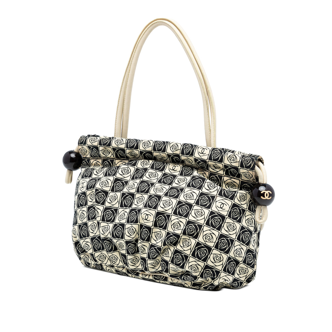 Chanel Camellia Coco Ball Cabas Toile