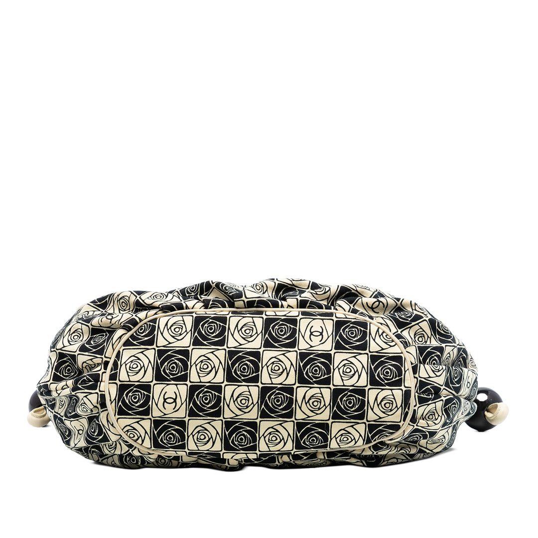 Chanel Camellia Coco Ball Cabas Toile