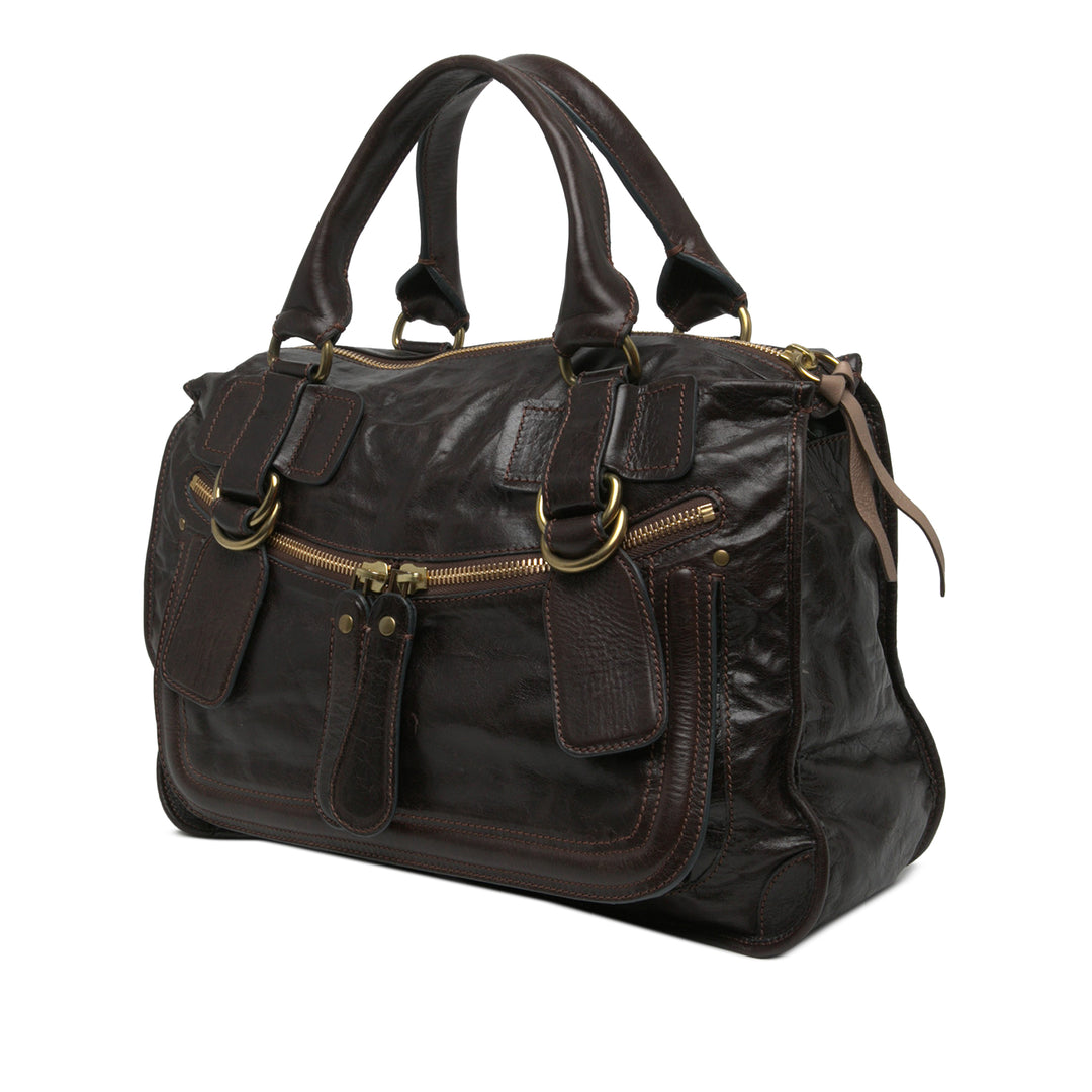 Chloé Sac à main Bay Grand Marron – vue 2 – GABY PARIS