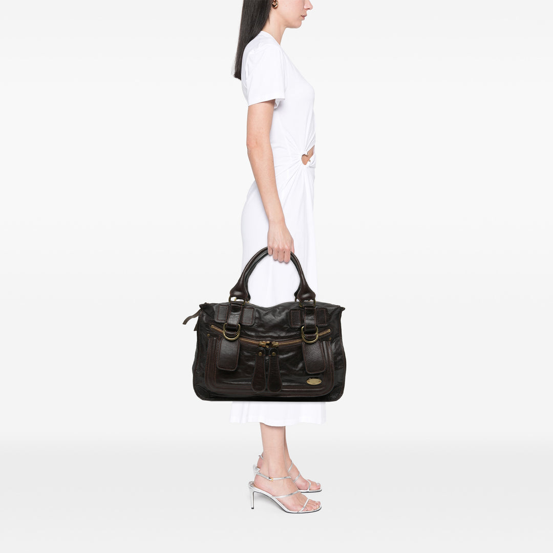 Chloé Sac à main Bay Grand Marron – vue 5 – GABY PARIS