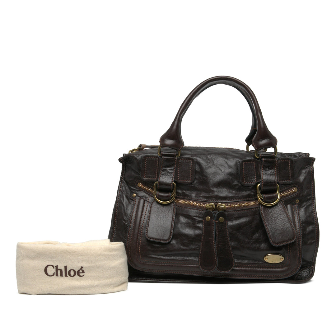 Chloé Sac à main Bay Grand Marron – vue 6 – GABY PARIS