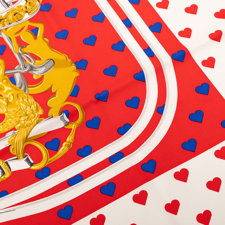 Hermès Brides de Gala Love Heart Soie Foulard 90