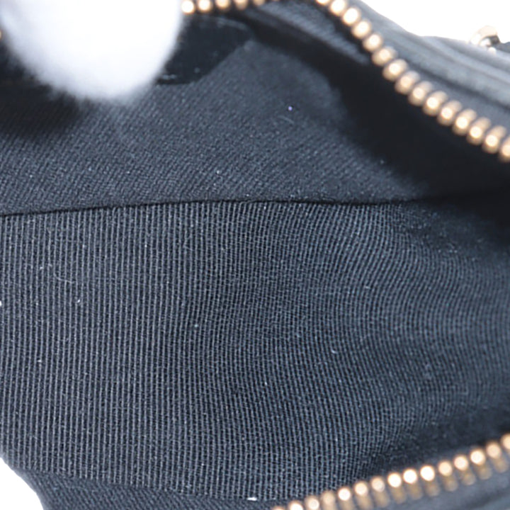 Chanel Mini Matelassé Cuir d’agneau Sac rond à chaîne Hook Hobo