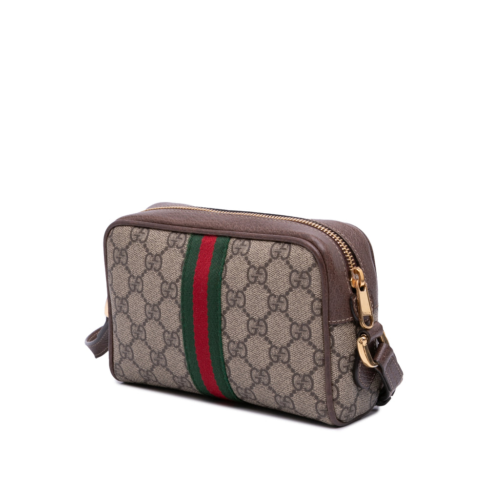 Mini GG Supreme Ophidia Crossbody Brown - Gaby Paris